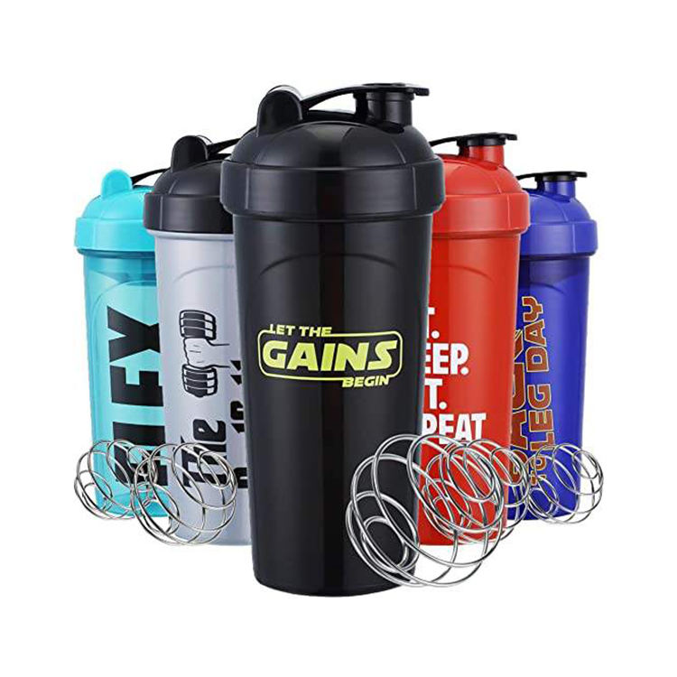 500 ML 700 ML Can Print Two Sides LOGO Shaker Bottle BPA-free Dishwasher Safe