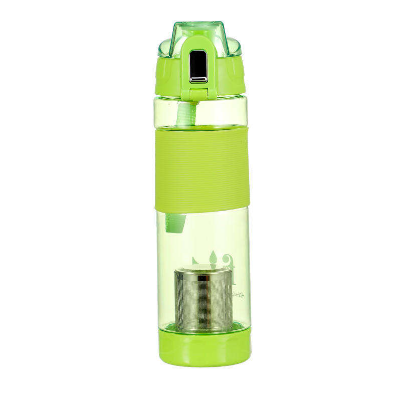 Wholesale Custom 650Ml Transparent Portable Healthy Alkaline Water Bottle With Strainer