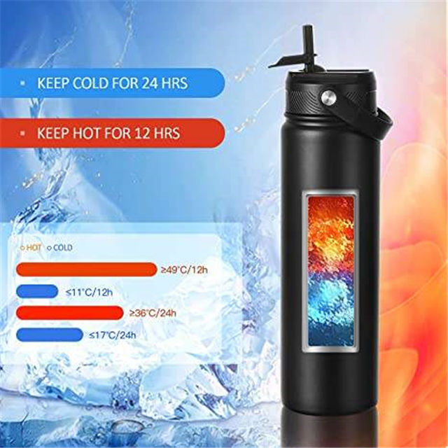 24Oz 24-Oz 24 Oz Edelstahl Trinkflasche Stainless Steel Vacuum Sports Water Bottle Keep Cold 24Hrs