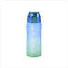 Botellas De Agua Al Por Mayor Custom Logo Flip Top Plastic School Water Bottle With Straw Drink Bottles