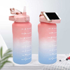 Botellas Para Gym Garrafa De Agua 2 Litros Nice Sport Plastic 2L Motivational Black Wide Mouth Water Bottle