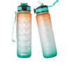 Water Bottle Time Marker 32 oz Tritan Sports Water Bottle With Motivational Time Marker Straw