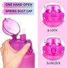 2 Liter Bouteille D Eau En Plastic Eco Friendly Gym Plastic Drinking Water Bottle With Straw