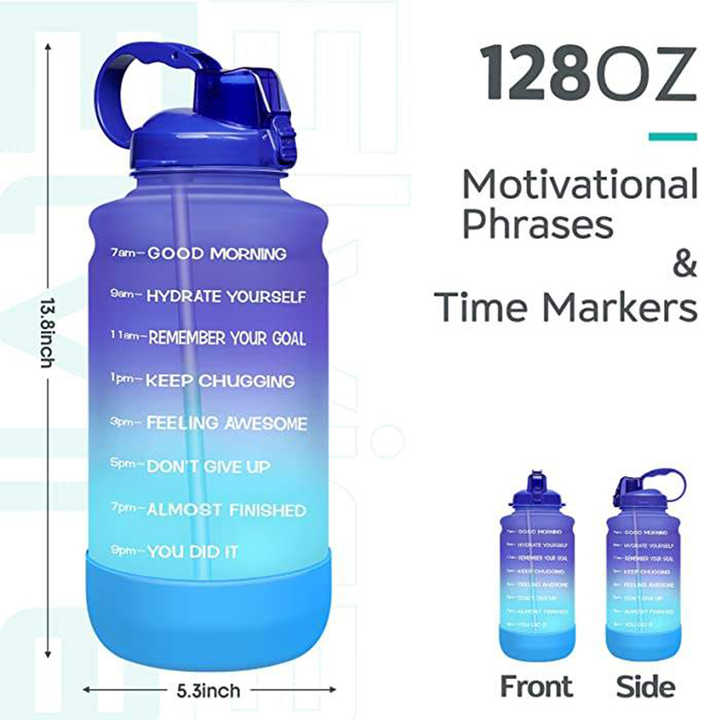 Bouteille Deau De Sport Botella Promocional Garrafas Plasticas Tritan Plastic Sport Time Water Bottle for Sport