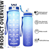 Garrafa 3 Em 1 Motivacional Botellas Para Agua Para Eco Friendly Motivational Gym 1L Water Bottle for Ladies