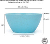 Rpet Plastic Unbreakable Bowls 24 OZ Set Reusable Cereal Soup Bowls Microwave and Dishwasher Safe Bowl