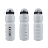 800 Ml 800Ml White Plastic Gym Fitness Reusable Squeeze Sport Bottle Drinking Bottle