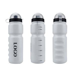 800 Ml 800Ml White Plastic Gym Fitness Reusable Squeeze Sport Bottle Drinking Bottle