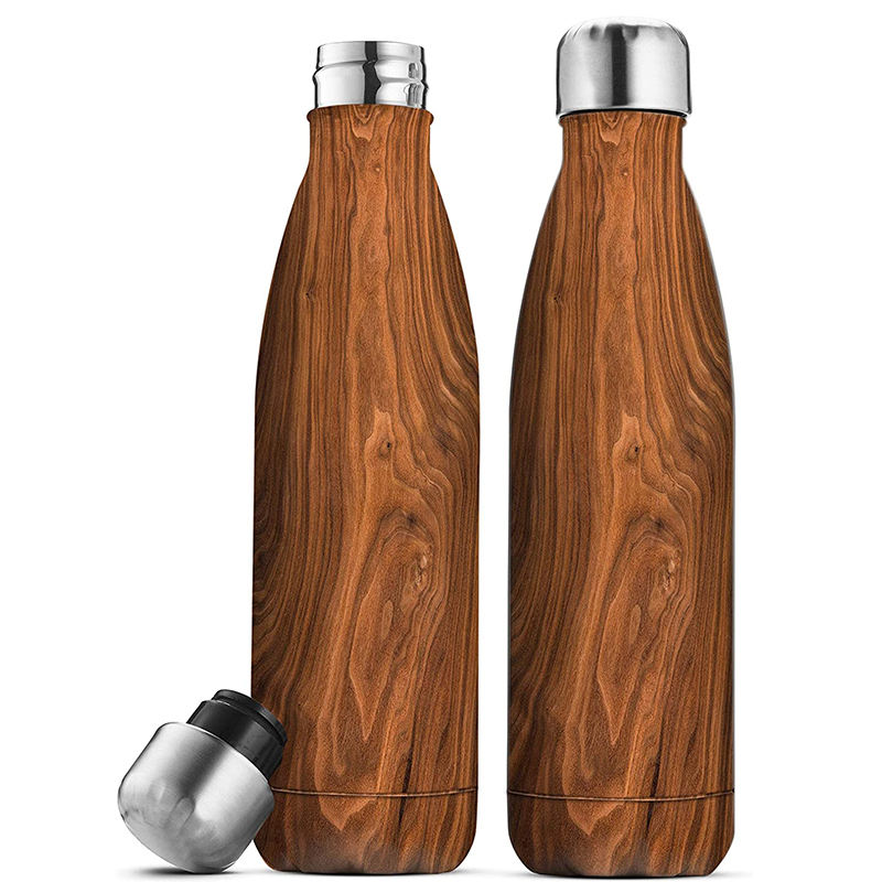 Wholesale BPA Free Sports Water Bottle Double Wall Custom Logo Drink Stainless Steel 500ml Cola Shaped Water Bottle