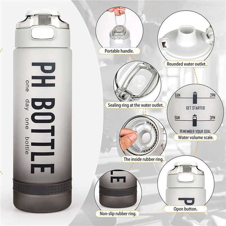 Garrafa De Agua Esportiva Botella De Agua Para Personalizar Gym Bottle 1L Eco Friendly Product 2023 Reusable Water Bottles