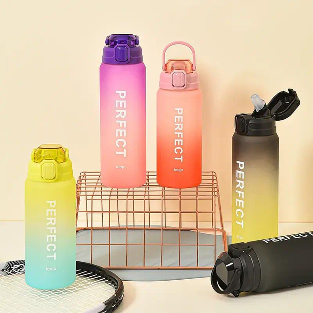 Botellas Potable Directa Wholesale Bulk Summer Drink Eco Water Bottle With Scale Bottles