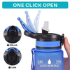 Botellas De Agua a Granel Outdoor Sport Motivational Workout Bpa Water Bottle With Time Marker