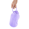 Custom LOGO & Color Half Gallon Motivational Bottle with Time Marker Outdoor Fitness Water Bottle Lid with Locking