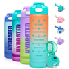 32 oz Water Bottle Plastic Sports Cute Water Bottle for Girls Women for School Bottles