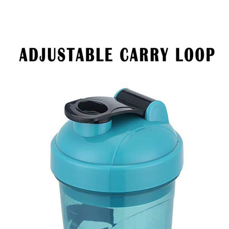 500 ML 700 ML Can Print Two Sides LOGO Shaker Bottle BPA-free Dishwasher Safe