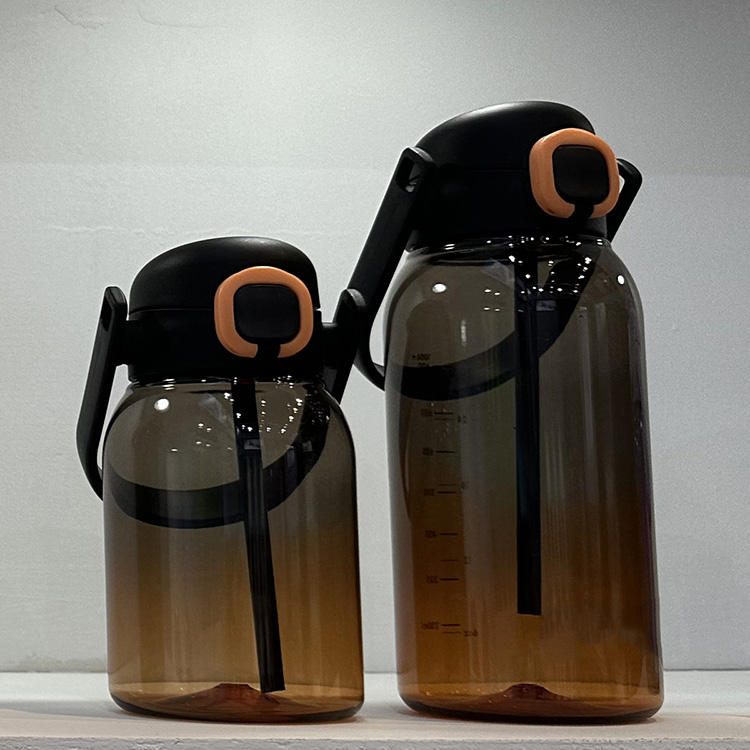 Botellas De Agua Reutilizables Fitness Sports Reusable Wide Mouth Plastic Daily Water Bottle