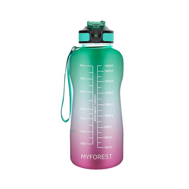Bouteille Deau En Plastique Pour Le Sport 2L 2 Liter Bpa Free Sports Sport Water Bottle