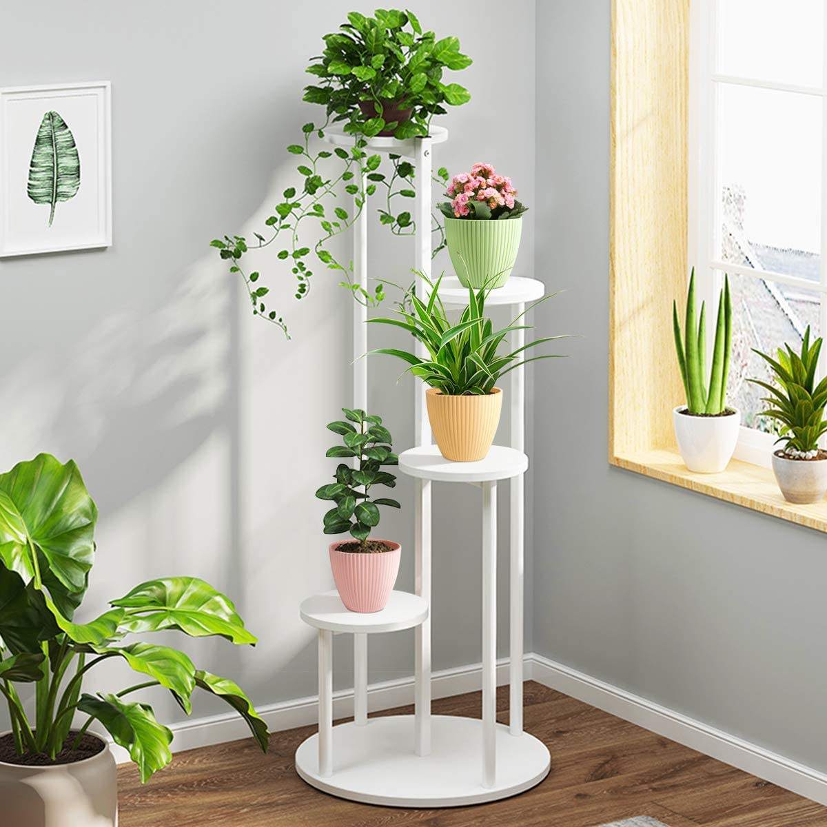 Eco-friendly Unbreakable Design Flower Pot Cheap Plant Biodegradable Custom Printing Bamboo Fiber Flower Pot Garden