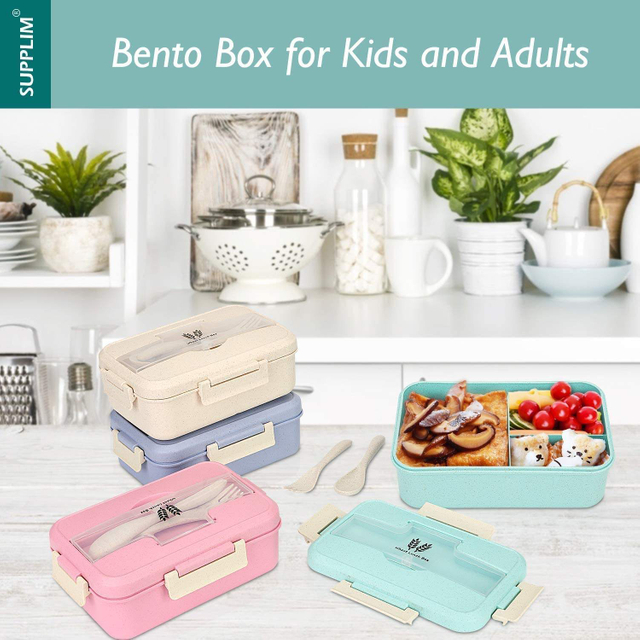 Bento Lunch Box for Kids Lunch Containers for Adults Leak Proof Food Containers Fresh-keeping Box Bpa Free Food Grade
