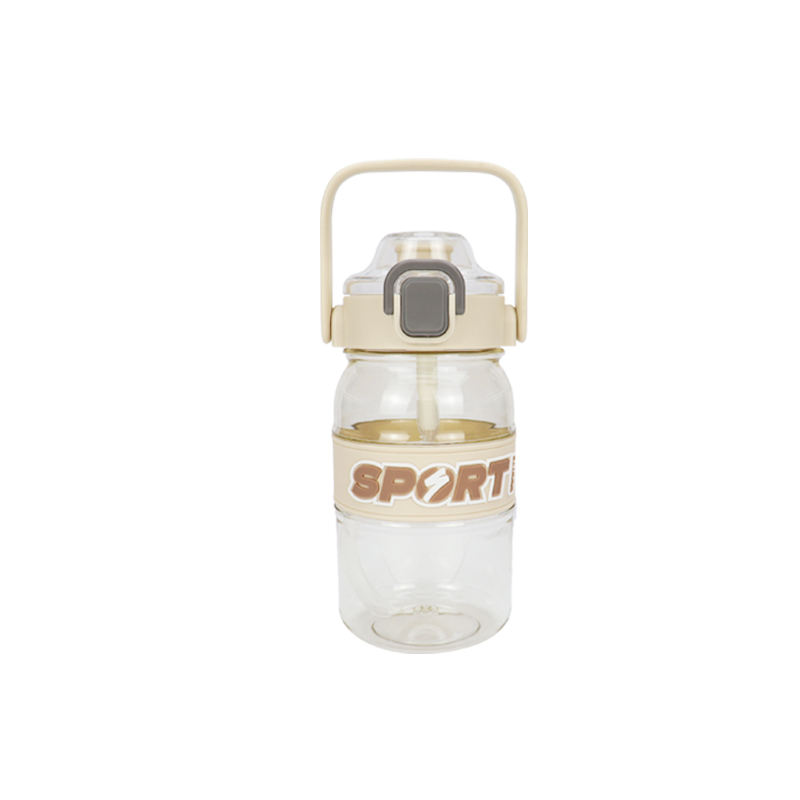2024 Wholesale 600Ml 600 Ml Leak Proof Large Capacity Sports Gym Tritan Plastic Water Bottle With Carry Handle
