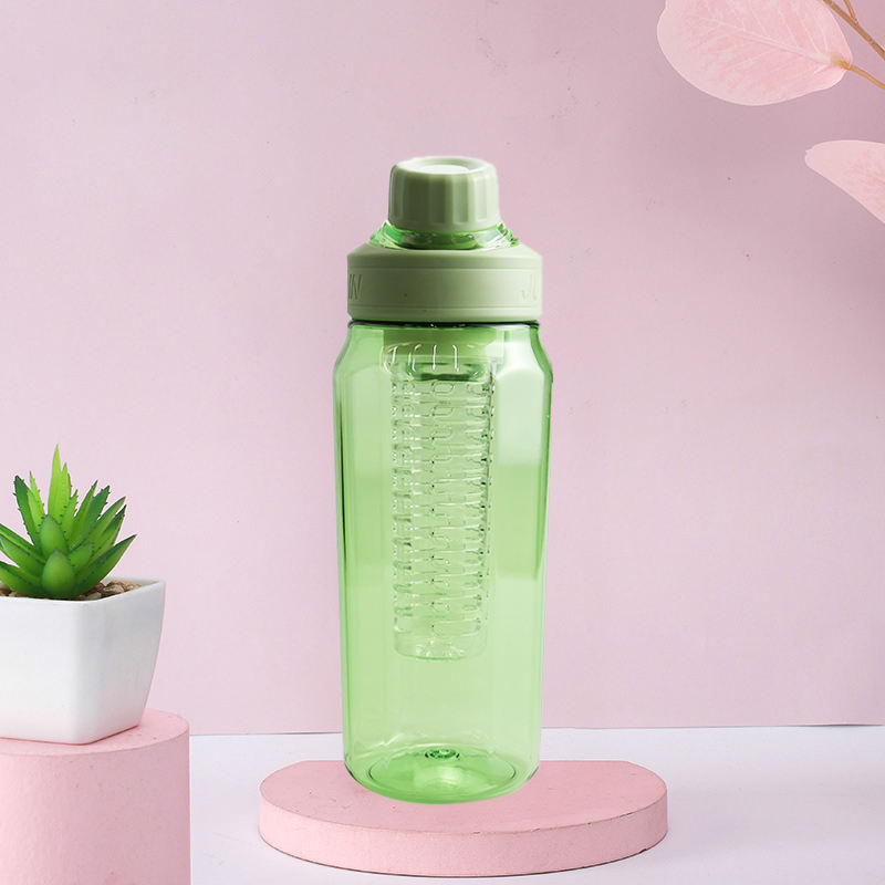 750Ml Fruit Infuser Transparent Clear Plastic Sports Drinking Water Bottle for Kids