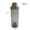 High Quality 750Ml 750 Ml Customised Plastic Workout Gym Shaker Water Bottles for Men