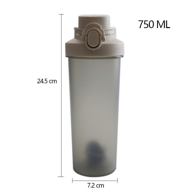High Quality 750Ml 750 Ml Customised Plastic Workout Gym Shaker Water Bottles for Men