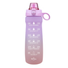 BPA Free 32 oz 1000ml Plastic Sports Bottle Water Leak Proof 1 Liter Bottle Motivational Water Bottle