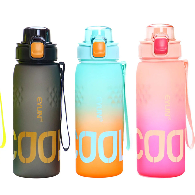 2024 Ready to Ship750ML Sports Water Bottle with Motivational Time Marker to Drink