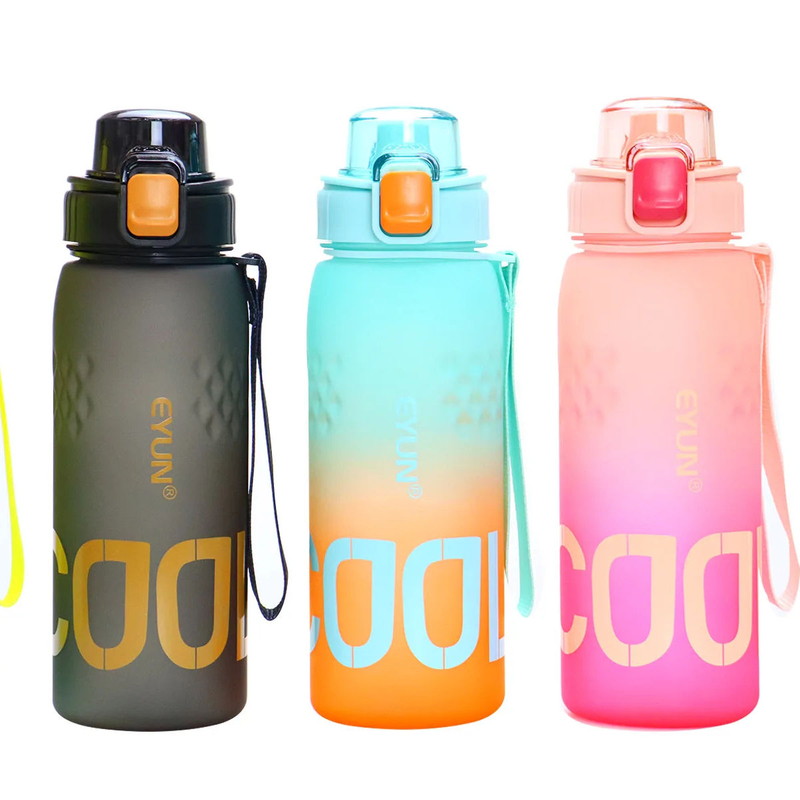 2024 Ready to Ship750ML Sports Water Bottle with Motivational Time Marker to Drink