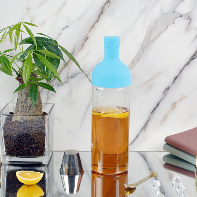 2024 1000ML High Borosilicate Glass Bottle High Temperature Resistant Cold Tea Infuser Belt 304 Stainless Steel Filter