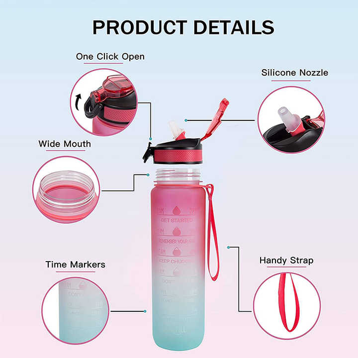 Precio De Botellas De Plastico Custom Plastic Clear Adult Water Bottle Bottles With Custom Logo