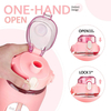 42oz High Temperature and Leakage Proof Portable Exciting Sports Glass Bottle With Handle and Scale