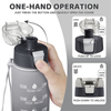 Leakproof Tritan BPA Free 1l Fitness Sports Water Jug With Time Marker Large Motivational Water Bottle