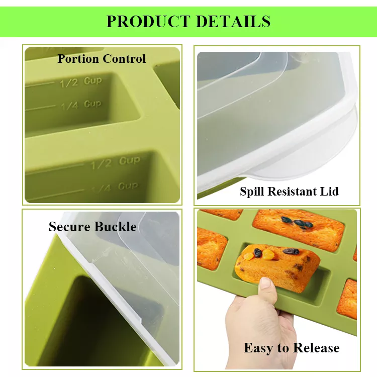 Large Food Grade Silicone Non Stick 12 Lattice Baking Cake Mold