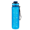 Gym Sport Bottle Custom Logo Plastic 1L Reusable Time Marker Bpa-free Water Bottles