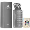 Top Seller 2200ml Plastic Half Gallon Water Bottle With Time Marker