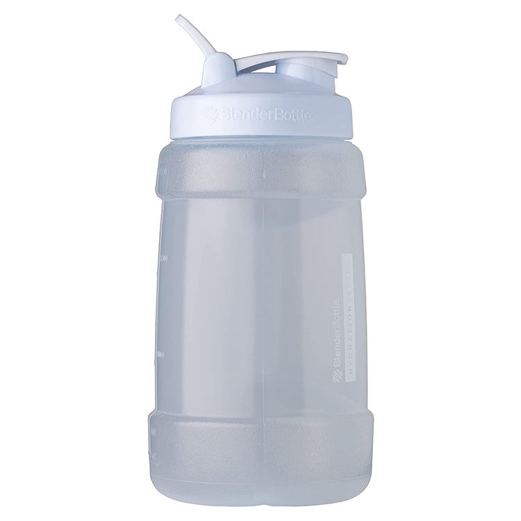 Leak-Proof Drinking 2.2L Bpa Free Logo Plastic Gallon Water Bottle With Motivational Time Marker Reminder