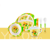 BPA Free Biodegradable Children Bamboo Fiber Dinner Set