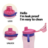 Custom Logo Eco Friendly Cartoon Double Wall PC 450ml Drinking Bottle Cute Cup Mugs Kids Plastic Water Bottles
