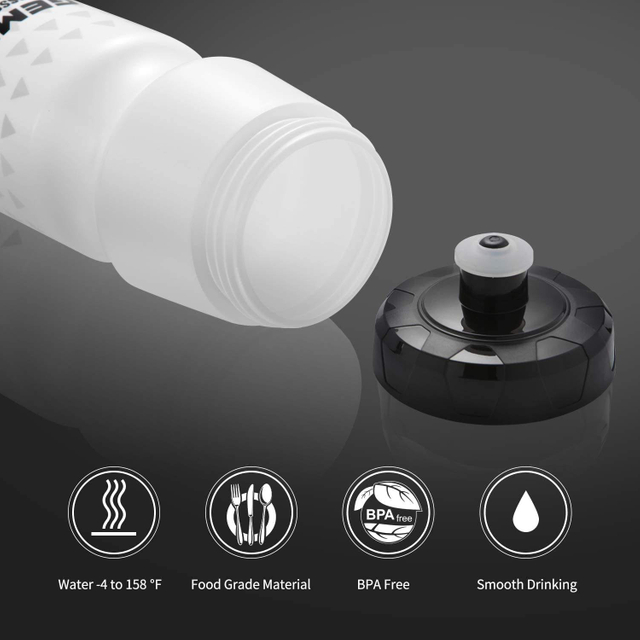 750ml 25oz Logo Custom Gym Bottle Protein Shaker Athletic Plastic Water Bottle Bicycle Light Reusable Plastic Water Bottle