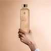 Bpa-Free 32 Oz High Borosilicate Glass Water Bottle With Time Mark