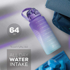 Botella De Agua De 2 Litros Botella De Agua 2 Litros 2Ltr 1/2 Gallon Motivational Bpa Free Water Bottle