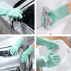 Wholesale Multifunction Silicone Reusable Dishwasher Rubber Scrubbing Kitchen Gloves Dish Washing Tools