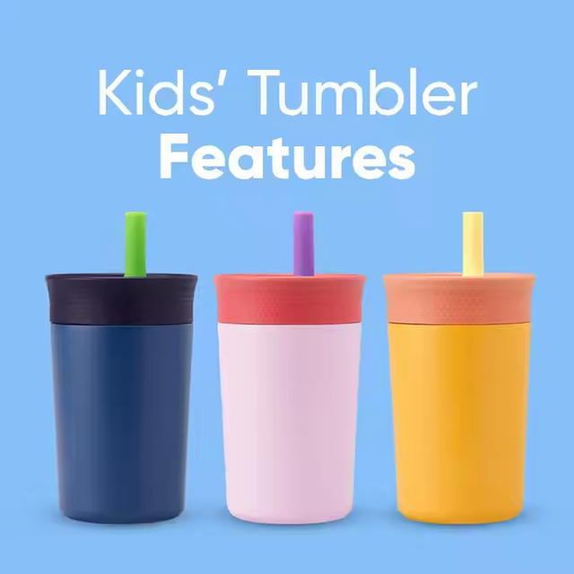 Wholesale 12Oz Colorful Water Bottles and Stainless Steel Tumbler Cup Tumblers With Lid Straw