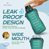 Hot 2024 2L Motivational Gradient BPA FREE GYM Fitness Sports Leakproof Wide Mouth Tritan Plastic Water Bottle with Time Marker