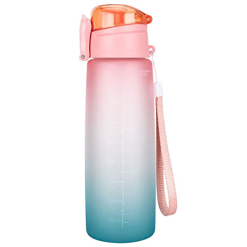 1L Fitness Tritan Sk Bpa Free Plastic Protein Custom logo Motivational Water Bottle for Sport