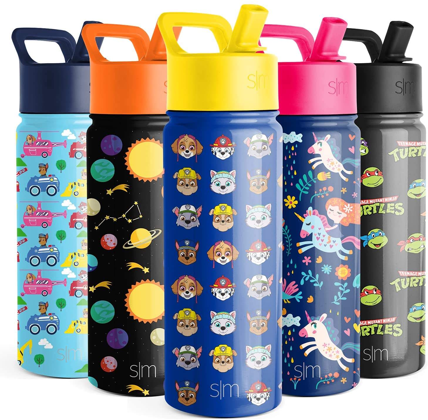 100% Leak Proof BPA FREE Kids Drink Water Bottle with Straw 350ML Plastic Water Bottle for Children and Camping