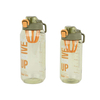 2000ML Minimalist Custom Multi-style Sport Plastic Water Bottle With Handle and Straw