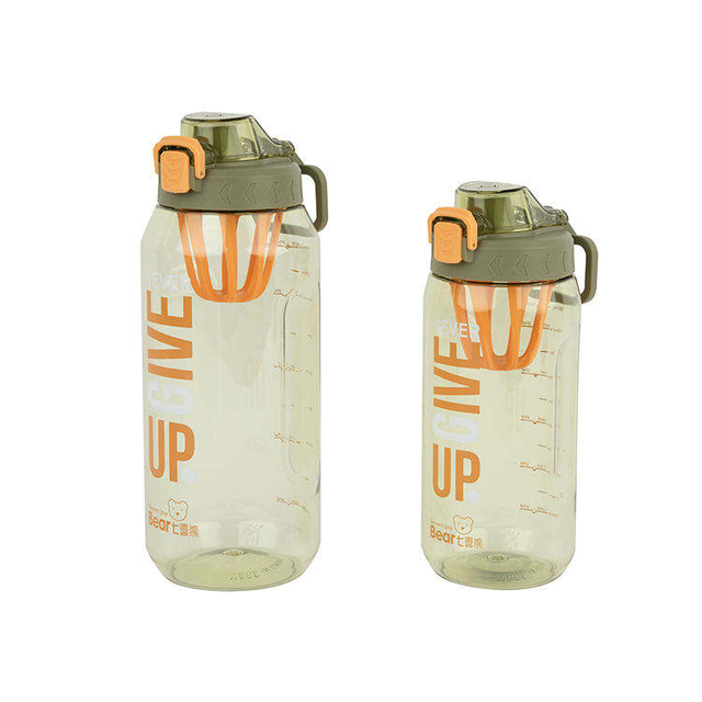 2000ML Minimalist Custom Multi-style Sport Plastic Water Bottle With Handle and Straw
